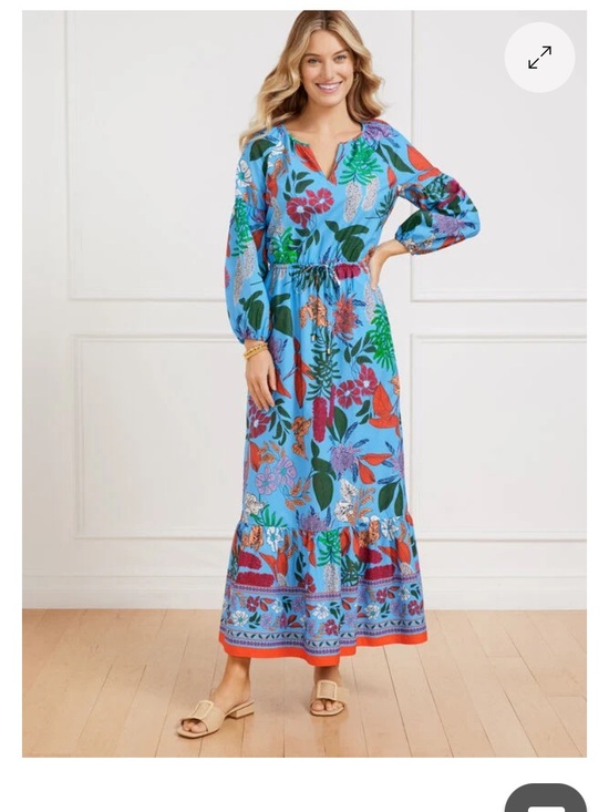 Talbots Dresses & Skirts - Talbots Modern Poplin Puff Sleeve Joyful Floral Maxi Dress 2Xp (2024)